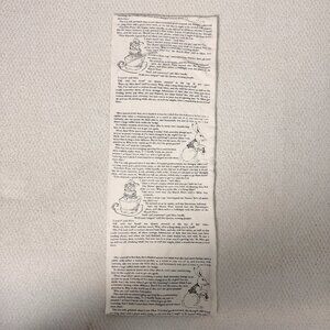 Alice in Wonderland Book Page Text Cream Infinity Scarf